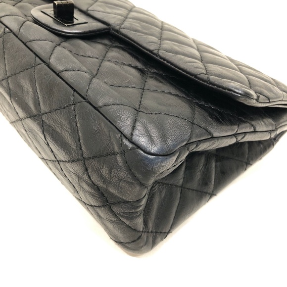 【60MK】Chanel Black Hardware Reissue Bag Sku# 82981 (Gently Used) - Picture 7 of 12